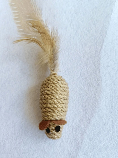 Jouet souris en sisal